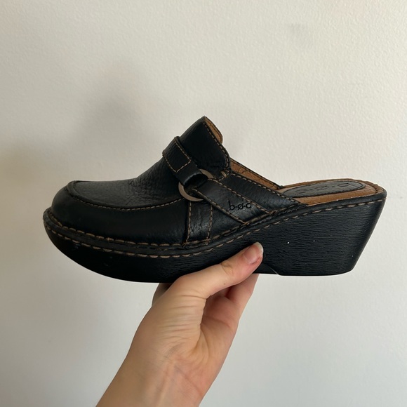 Leather rustic vintage clogs - Picture 4 of 16